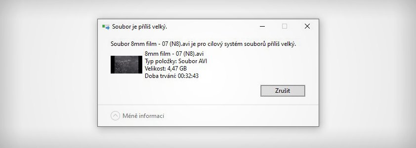 Převod FAT32 na NTFS - návod